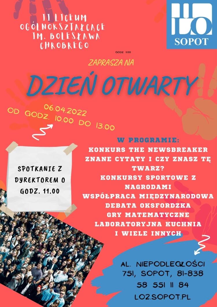 Dzień otwarty II LO II Liceum Ogólnokształcące im Bolesława