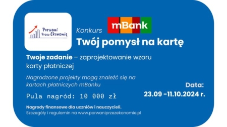 Zapraszamy uczniów do udziału w konkursie Twój pomysł na kartę!