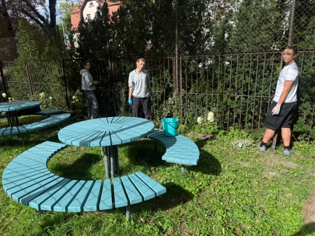 Prace nad Sopockim Kącikiem Relaksu i Zieleni 