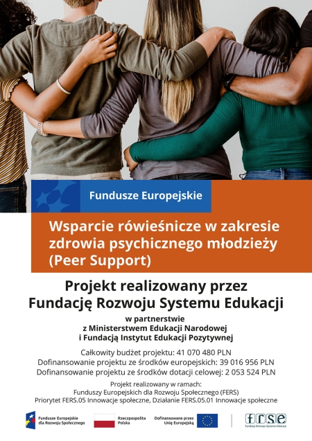 Nasza szkoła w innowacyjnym projekcie Peer Support