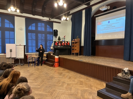 Profesor UG Margot Stańczyk - Minkiewicz w 2 LO