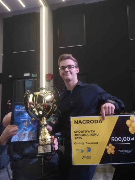 Sukces sportowy ucznia z klasy 1B