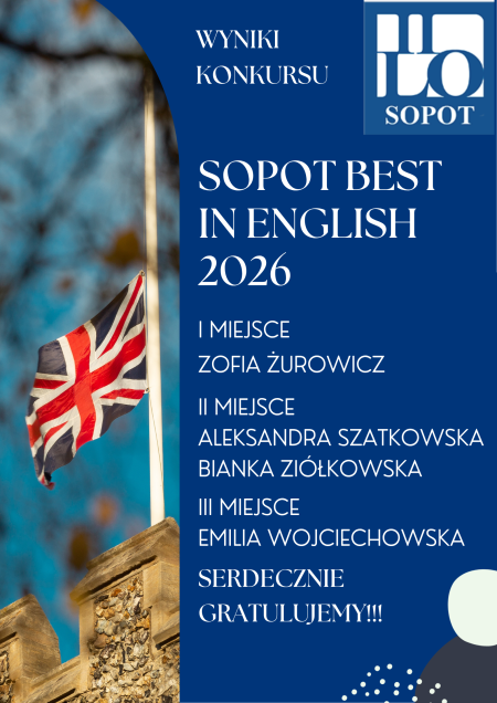 wyniki konkursu powiatowego „Sopot Best in English 2026” 