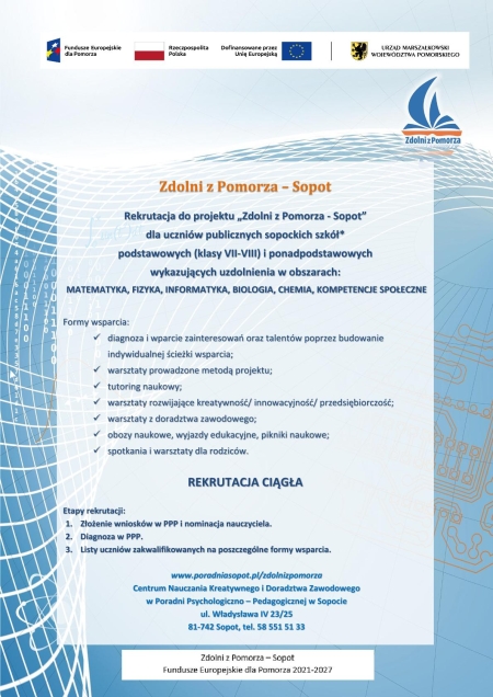 Nabór do ZDOLNYCH Z POMORZA trwa!